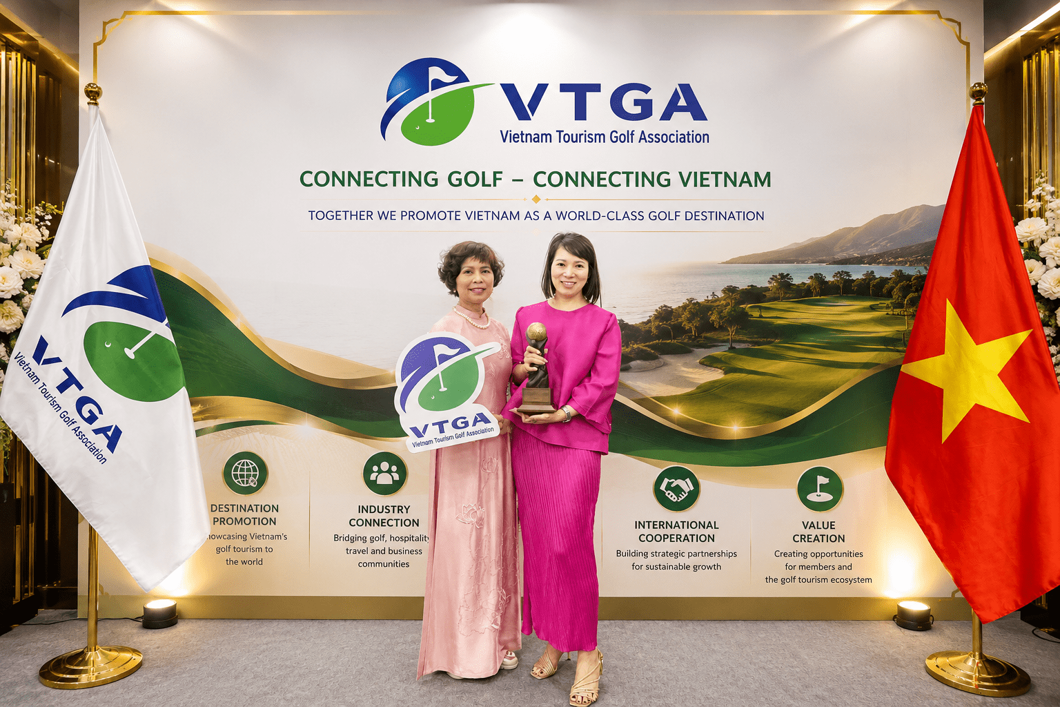 VTGA backdrop